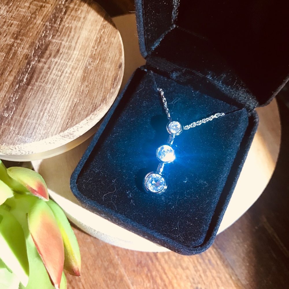 CZ diamond necklace